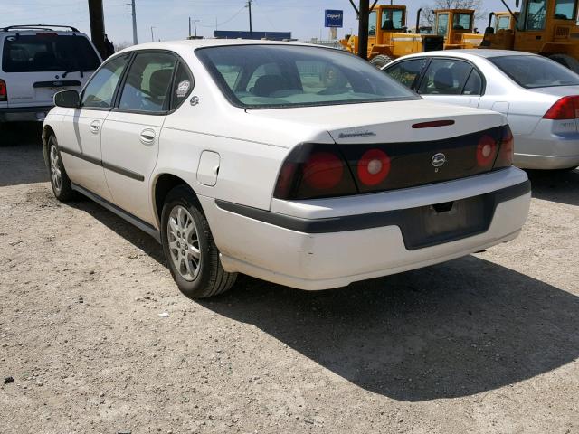 2G1WF52E559238849 - 2005 CHEVROLET IMPALA WHITE photo 3