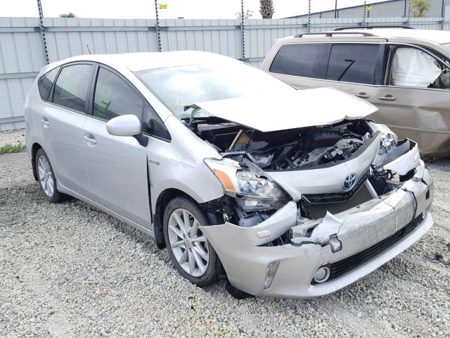 JTDZN3EU7C3185348 - 2012 TOYOTA PRIUS V SILVER photo 1