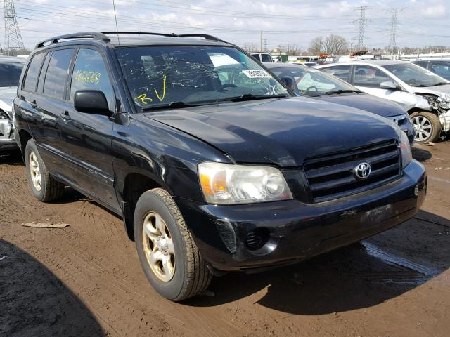 JTEGD21A750110570 - 2005 TOYOTA HIGHLANDER BLACK photo 1