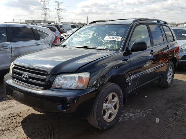 JTEGD21A750110570 - 2005 TOYOTA HIGHLANDER BLACK photo 2