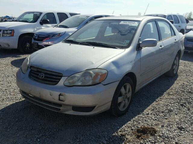 1NXBR38E43Z106878 - 2003 TOYOTA COROLLA CE SILVER photo 2