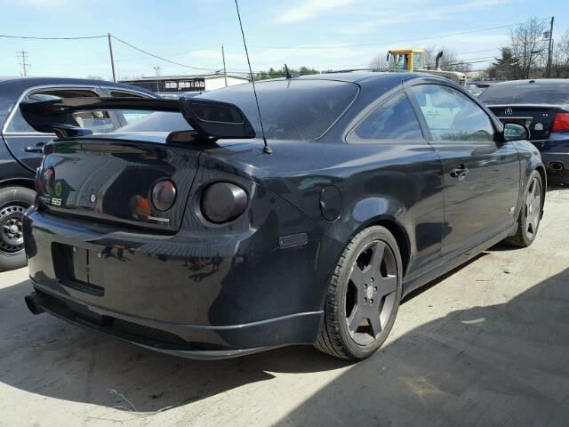 1G1AP14P167875562 - 2006 CHEVROLET COBALT SS BLACK photo 4