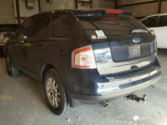 2FMDK48C39BA70178 - 2009 FORD EDGE SEL BLUE photo 3