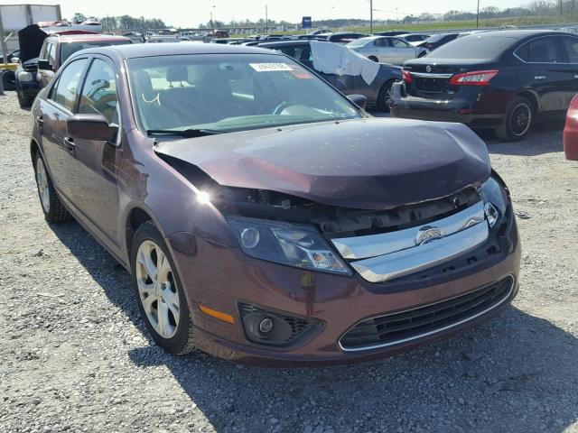 3FAHP0HA4CR372043 - 2012 FORD FUSION SE MAROON photo 1