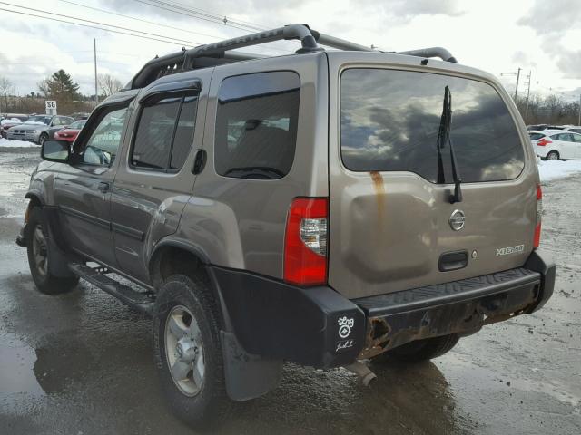 5N1ED28Y44C624707 - 2004 NISSAN XTERRA XE BROWN photo 3