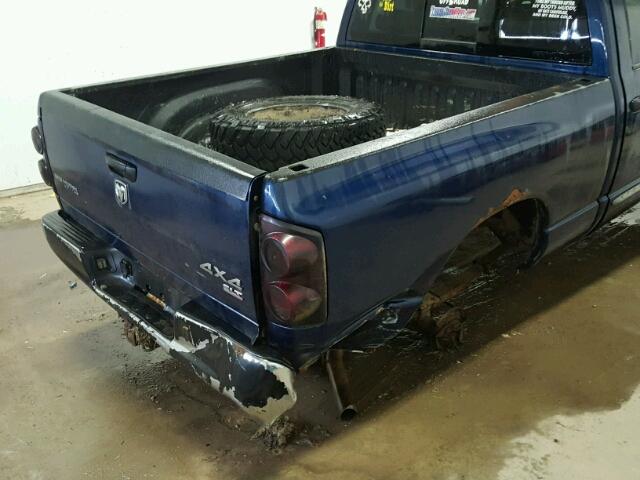 1D7HU18297J539763 - 2007 DODGE RAM 1500 S BLUE photo 9