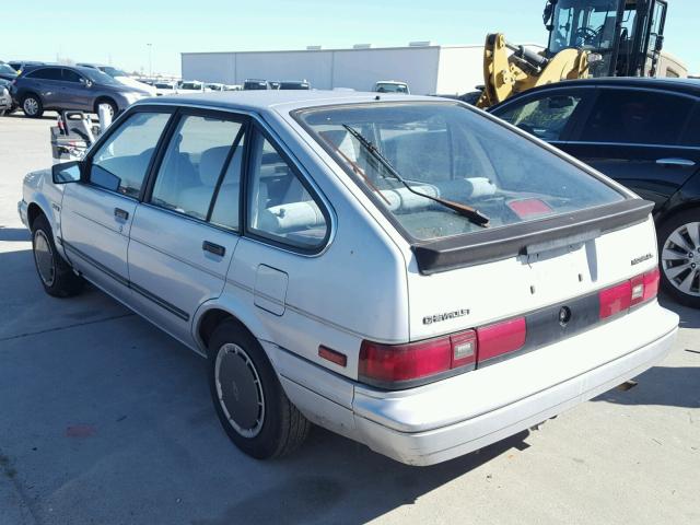 1Y1SK6148HZ057587 - 1987 CHEVROLET NOVA SILVER photo 3