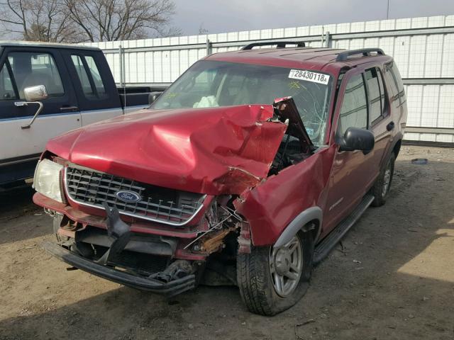 1FMZU72E62UA89965 - 2002 FORD EXPLORER X RED photo 2