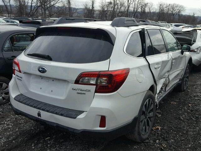 4S4BSENC5F3346566 - 2015 SUBARU OUTBACK 3. WHITE photo 4