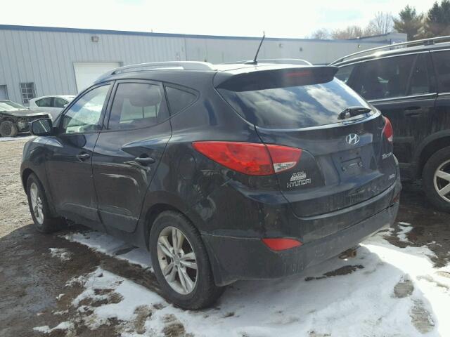 KM8JUCAC5CU337582 - 2012 HYUNDAI TUCSON GLS BLACK photo 3