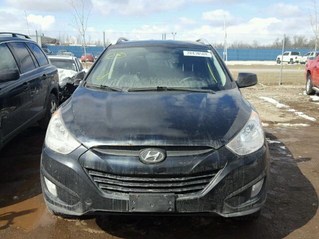 KM8JUCAC5CU337582 - 2012 HYUNDAI TUCSON GLS BLACK photo 9