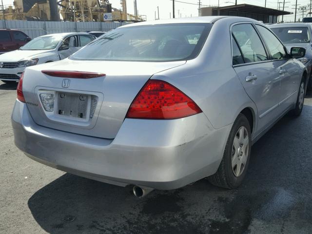 1HGCM56487A209209 - 2007 HONDA ACCORD LX SILVER photo 4