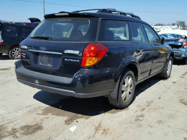 4S4BP61C057309655 - 2005 SUBARU LEGACY OUT BLACK photo 4