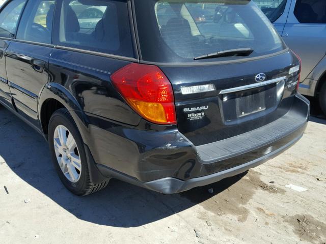 4S4BP61C057309655 - 2005 SUBARU LEGACY OUT BLACK photo 9