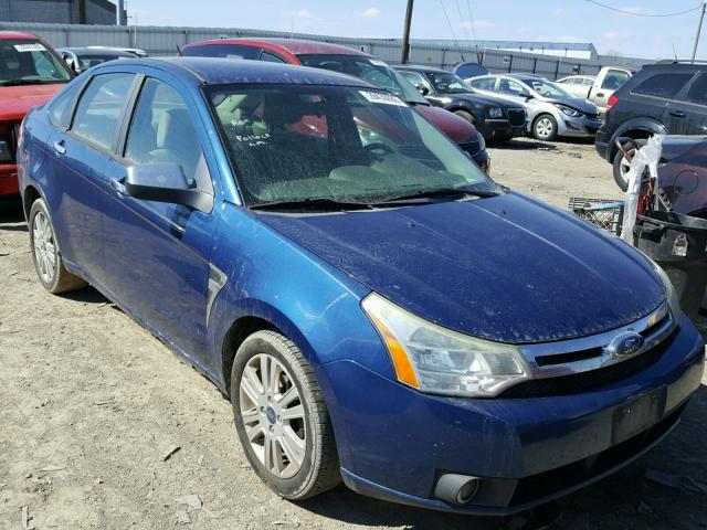 1FAHP35NX8W199643 - 2008 FORD FOCUS SE BLUE photo 1