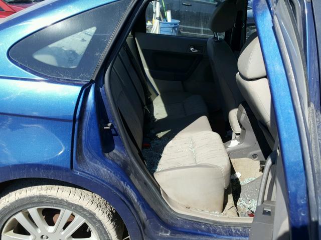 1FAHP35NX8W199643 - 2008 FORD FOCUS SE BLUE photo 6