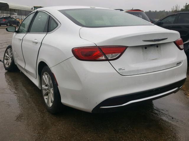 1C3CCCAB6FN596303 - 2015 CHRYSLER 200 LIMITE WHITE photo 3