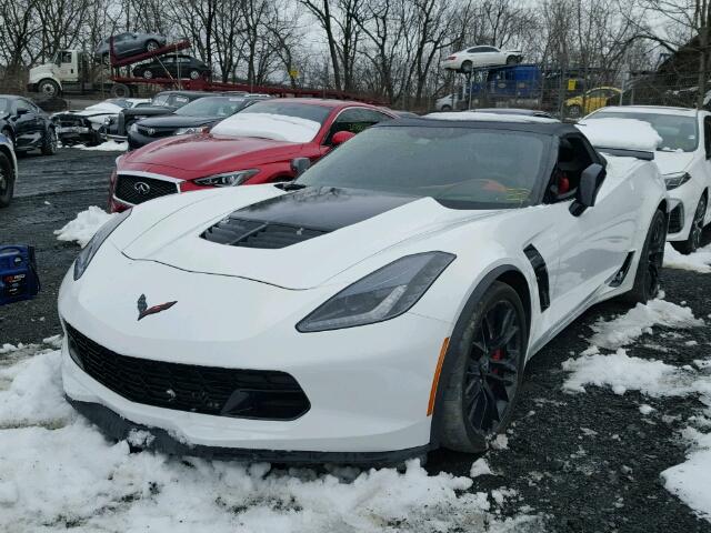 1G1YU3D63F5607652 - 2015 CHEVROLET CORVETTE S WHITE photo 2