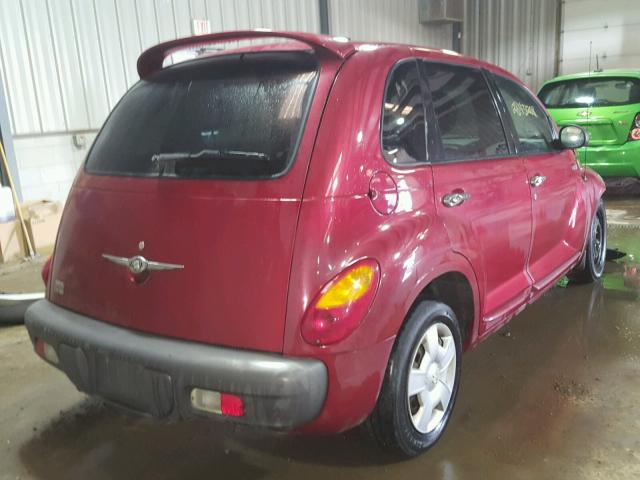 3C4FY4BB81T301094 - 2001 CHRYSLER PT CRUISER BURGUNDY photo 4