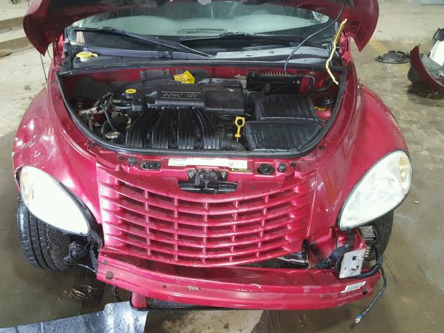 3C4FY4BB81T301094 - 2001 CHRYSLER PT CRUISER BURGUNDY photo 7