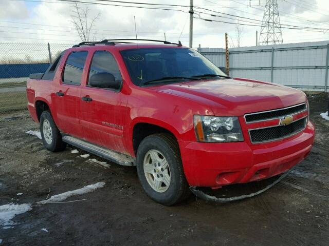 3GNFK123X7G286339 - 2007 CHEVROLET AVALANCHE RED photo 1