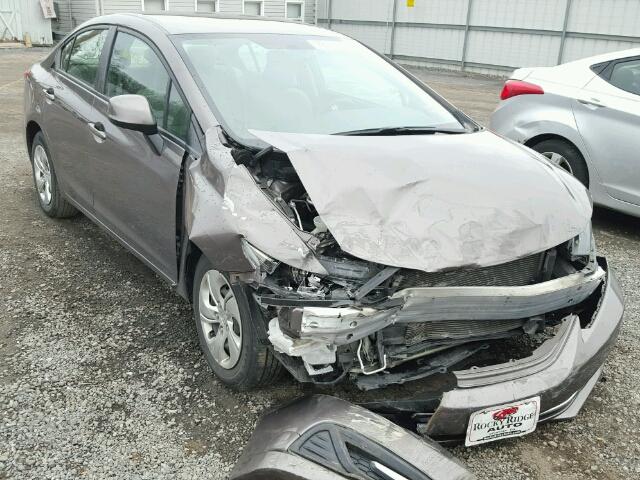 19XFB2F50DE287310 - 2013 HONDA CIVIC LX GRAY photo 1