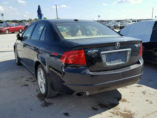 19UUA66224A002425 - 2004 ACURA TL BLACK photo 3