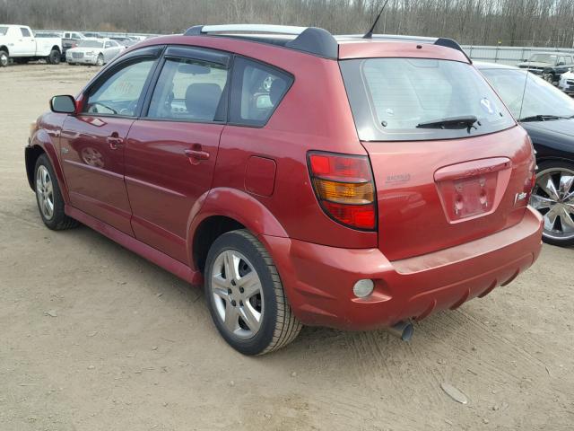 5Y2SL65817Z414122 - 2007 PONTIAC VIBE RED photo 3