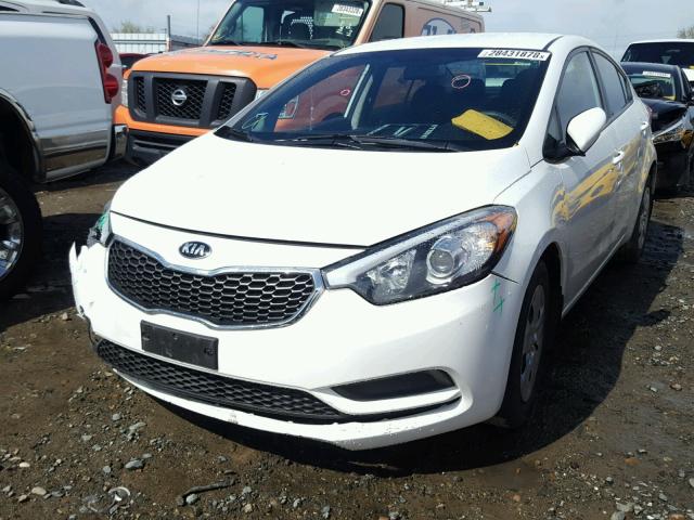 KNAFK4A62G5575211 - 2016 KIA FORTE LX WHITE photo 2