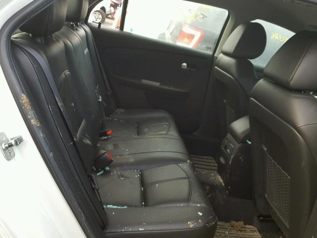 1G1ZE5E11BF130160 - 2011 CHEVROLET MALIBU LTZ Ақ фото 6