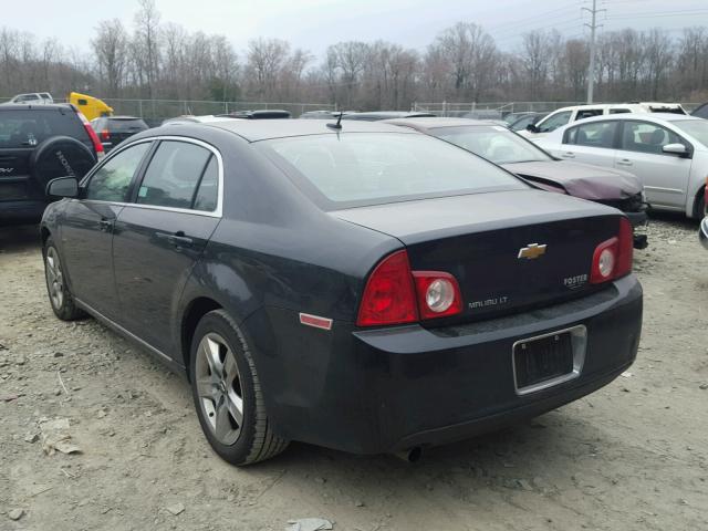 1G1ZC5EB8AF304433 - 2010 CHEVROLET MALIBU 1LT BLACK photo 3