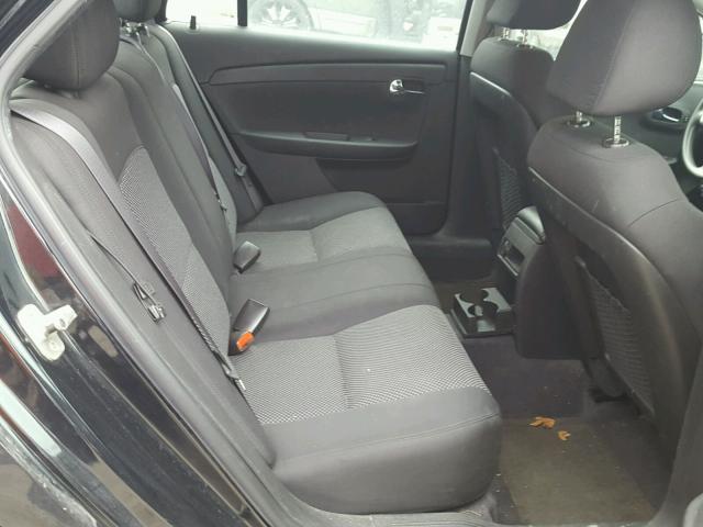 1G1ZC5EB8AF304433 - 2010 CHEVROLET MALIBU 1LT BLACK photo 6