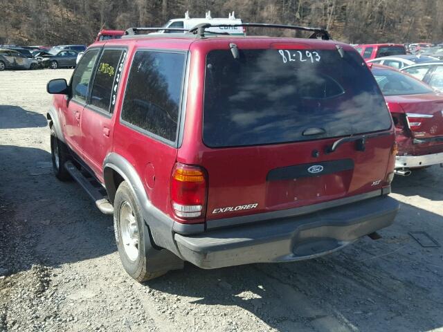 1FMZU73E5YZA85352 - 2000 FORD EXPLORER X RED photo 3