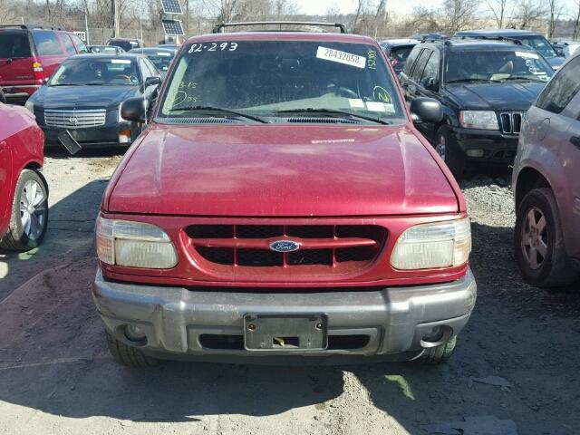 1FMZU73E5YZA85352 - 2000 FORD EXPLORER X RED photo 9