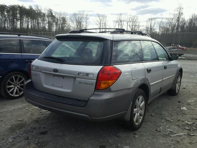 4S4BP61C477327949 - 2007 SUBARU LEGACY OUT SILVER photo 4