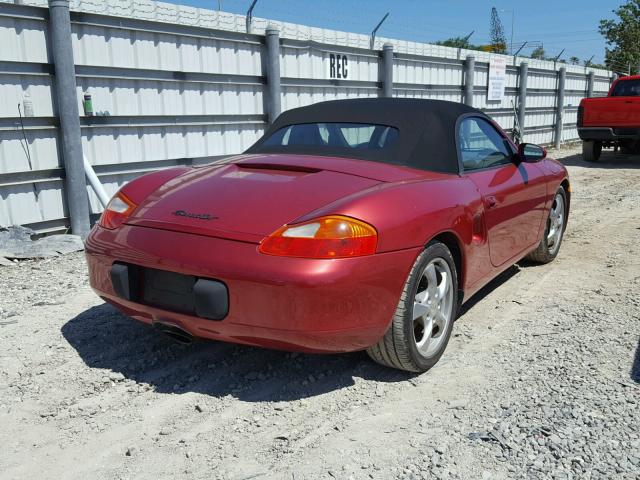 WP0CA29811U621093 - 2001 PORSCHE BOXSTER RED photo 4