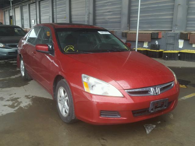 1HGCM56727A022008 - 2007 HONDA ACCORD EX BURGUNDY photo 1