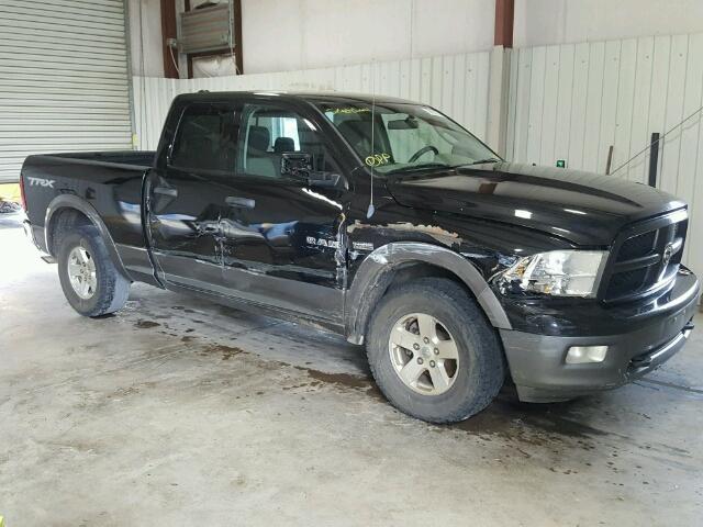 1D7RB1GT5AS160250 - 2010 DODGE RAM 1500 BLACK photo 9