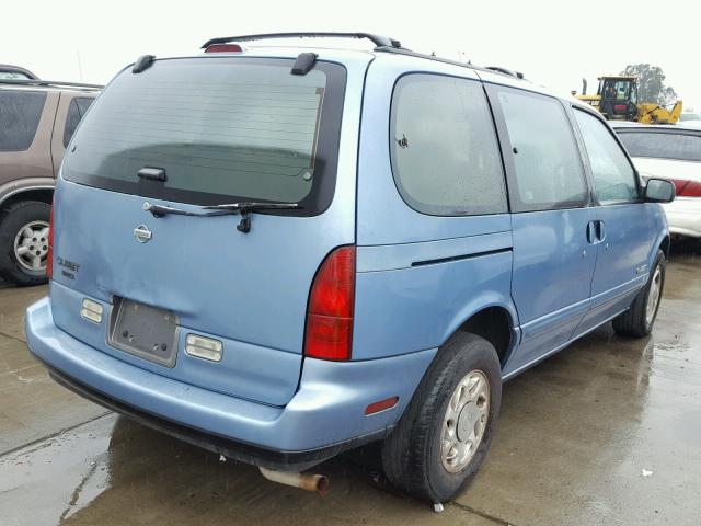 4N2DN11WXPD826852 - 1993 NISSAN QUEST GXE BLUE photo 4