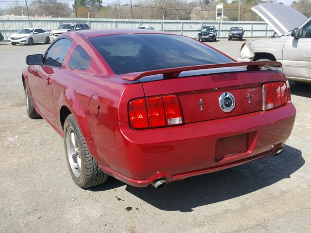 1ZVHT82H055176470 - 2005 FORD MUSTANG GT MAROON photo 3