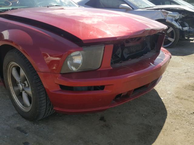 1ZVHT82H055176470 - 2005 FORD MUSTANG GT MAROON photo 9