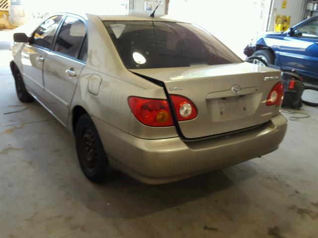 1NXBR32E14Z205992 - 2004 TOYOTA COROLLA CE BEIGE photo 3