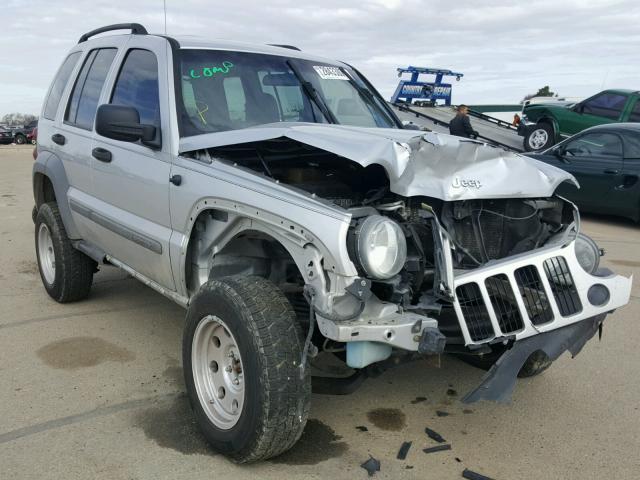 1J4GL48K95W664637 - 2005 JEEP LIBERTY SP SILVER photo 1