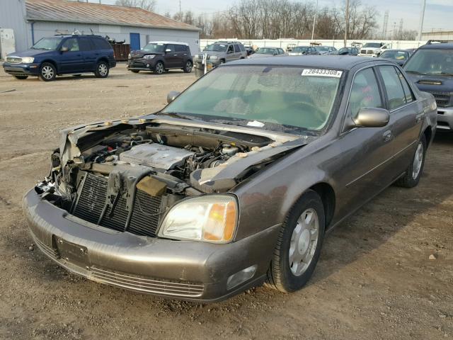 1G6KD54Y21U259774 - 2001 CADILLAC DEVILLE BROWN photo 2