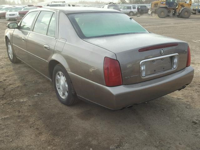 1G6KD54Y21U259774 - 2001 CADILLAC DEVILLE BROWN photo 3