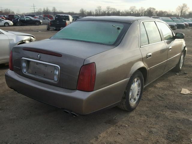 1G6KD54Y21U259774 - 2001 CADILLAC DEVILLE BROWN photo 4