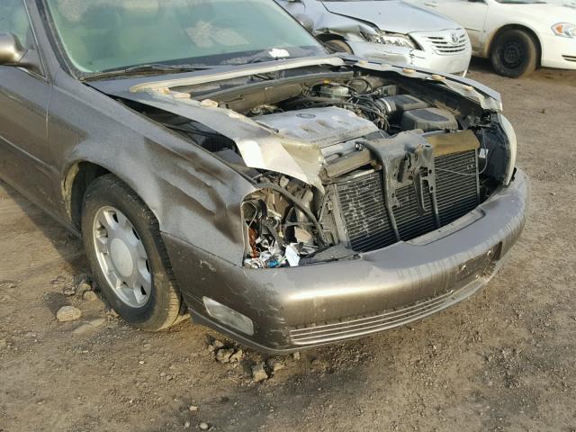 1G6KD54Y21U259774 - 2001 CADILLAC DEVILLE BROWN photo 9