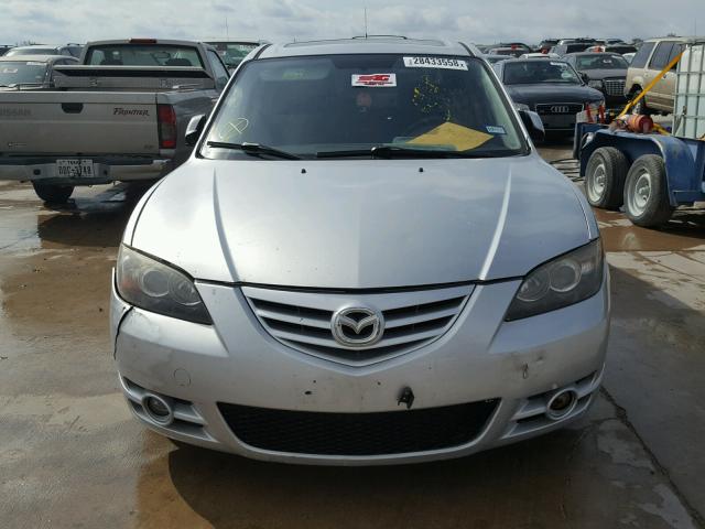 JM1BK123751293400 - 2005 MAZDA 3 S SILVER photo 9