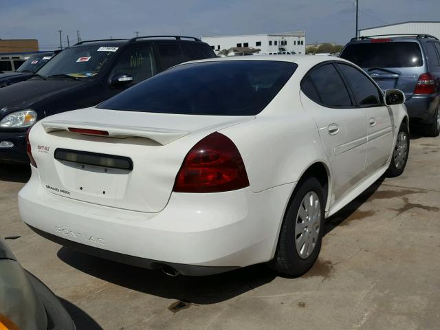 2G2WP552X61256158 - 2006 PONTIAC GRAND PRIX WHITE photo 4