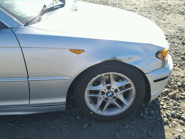 WBABD33404PL04422 - 2004 BMW 325 CI SILVER photo 9